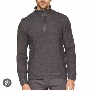 Men’s half zip CK by Calvin Klein in dark gray. New no  tags, no stains, no rips